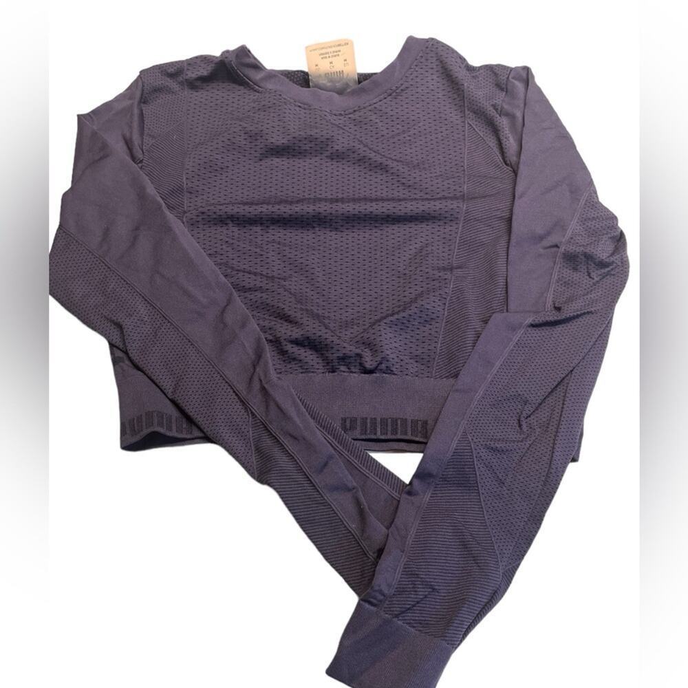Puma Women’s Blue Long sleeve Athletic Top Medium